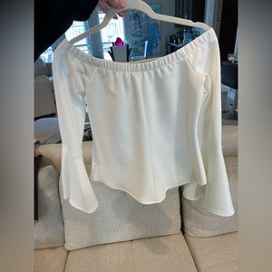 A beautiful white off the shoulder top. Leith brand from Nordstrom